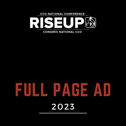 Full Page Ad in Conference Booklet